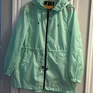 Vero Moda Mint Green Hooded Windbreaker Jacket